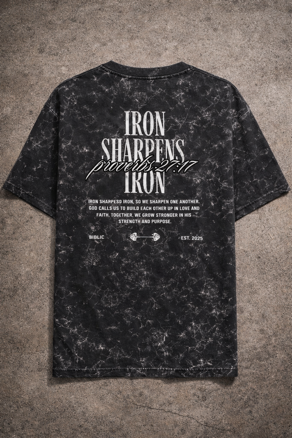 Iron sharpens Iron-unisex oversized tee