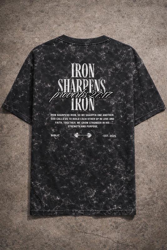 Iron sharpens Iron-unisex oversized tee