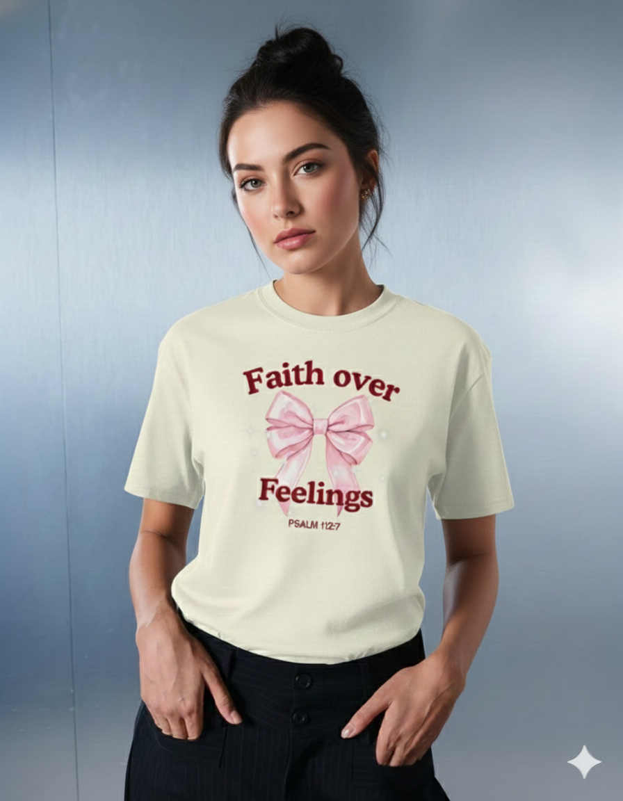 Faith Over Feelings Oversized T-Shirt
